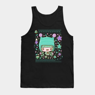 Cute festive outdoors bubble head cutie Tank Top